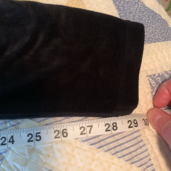 Women’s XL Black Velour-Feel Slimfit Comfy Pull-On Pants Made by No Boundaries - Picture 8 of 8